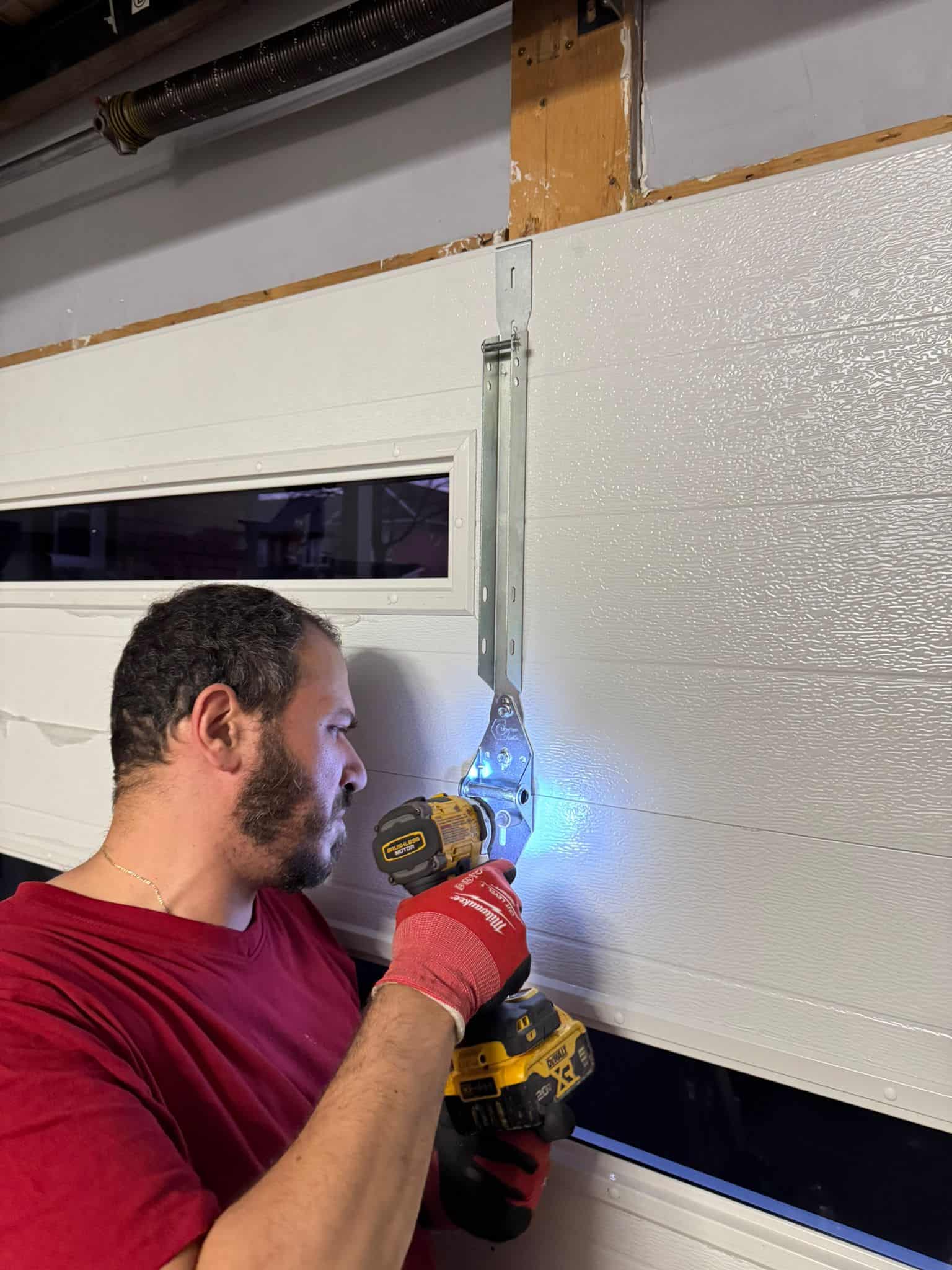 Lion Pro garage door cable repair in a residential garage